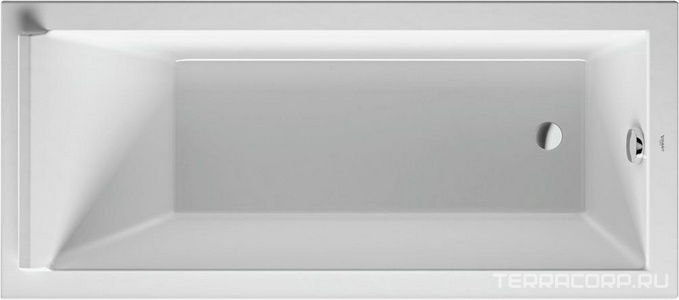 Ванна акриловая 1700х750хh485мм, без ножек и слива/перелива,  ZZ Duravit Starck 7000030000000
