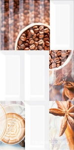 Керамическая плитка Azori Вог Декор ВОГ Арабика 20.1х40.5 Комбинированный 