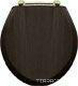 Сиденье для унитаза (цв. темный дуб / петли цв. латунь)  ZZ Devon & Devon Rose IBSEWENRO