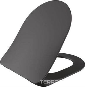 Крышка-сидение для унитаза FREE, с микролифтом, цв.антрацит KLZZ Creavit Free KC0903.01.0400E/KC4080ANM