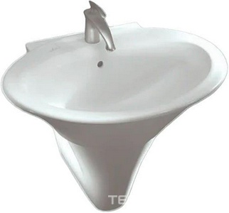 Раковина 650х575мм , 1 отв. д/смес. (креплен. в компл.),  ZZ Hatria Sculture Y0LZ01