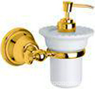 Дозатор настенный (цв.,золото/керамика)  ZZ TW Collection Harmony TWHA108oro