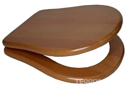 (Продажа только в комплекте с унитазом) Сиденье для унитаза, (цв.черешня антиквариато / петли цв. золото),  XX Lineatre Lady 21316 (ciliegio antiquariato/oro)