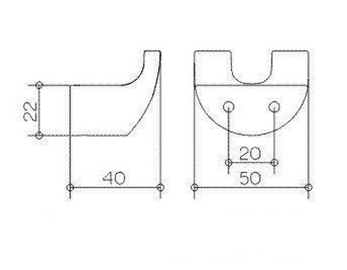 Крючок двойной (цв.хром)  ZZ Keuco Elegance New 11613 010000