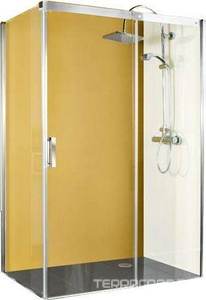 Дверь сдвижн.Soft&Silent,1600хh2000мм,д/бок.стенки, вход слева 675мм,неподв.сегм,крепл.справа,(пр.алюм.хромэф,стекло 8мм прозр.),Ц/С 40/10  KL Duschwelten MK 880 5074 005 001 041 (5074 005 001 9399)