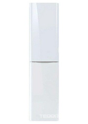 Пенал навесной 360х460хh1800мм,2 дверки петли справа,1 выдвижн.ящ., 4 стекл.полки,цв.ручек белый,крепл.в компл., PuraVida ZZ