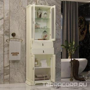 Пенал  60 напольный 582х1982х380 мм , цвет слоновая кость ZZ Opadiris Риспекто Z0000009596