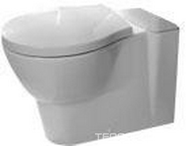 Чаша напольного унитаза 655х356мм, выпуск в стену, (БЕЗ бачка, сиденья и креплений к полу арт.Y0IQ),  ZZ Hatria Nido Y0TQ