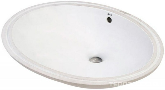 Раковина  62/55,5 см, встраиваемая снизу, с установочным комплектом, глазурованная с двух сторон ZZ Roca Grand Berna 327899000