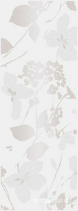 Керамическая плитка Kerama Marazzi Вилланелла Декор  Цветы белый15х40 Белый 