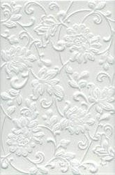 Аджанта цветы белый XXl20х30