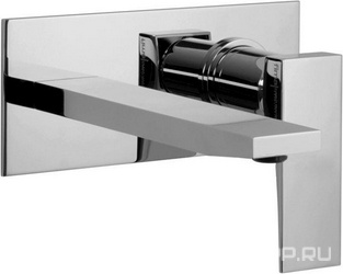 Смеситель для раковины встраиваесый в стену, излив 198мм, внешняя часть, БЕЗ внутр. части арт.F3500, (цв.хром), Zeta ZZ