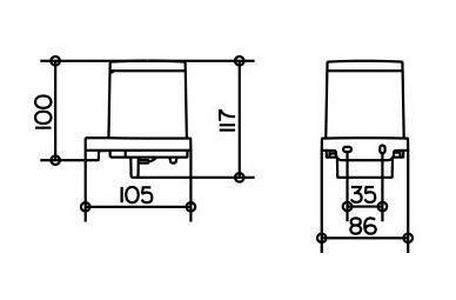 Дозатор настенный, (пластик матовый, держатель цв. хром),  Keuco Moll 12752 010100