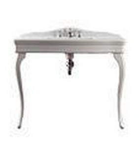 Раковина-консоль 1090х570хh850/950мм, с 1 отв. для смесителя, столешница и ножки 2шт из белой керамики,  ZZ Devon & Devon Colette DECOLETT EBI(1)FGBI