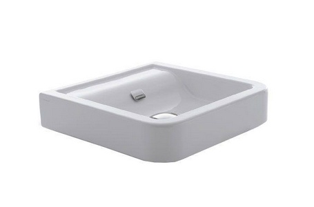 Раковина с 1 отв. д/смес., 52х52хh11см,  (без крепл. арт. 54/A), хром. заглушка перелива в компл.,  ZZ Ceramica Cielo Opera OPLA52 Gloss White