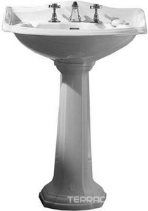 Раковина 64,5х50см, (3 отв. д/смесит.),  ZZ Devon & Devon Oxford IBLG(3)FOXF