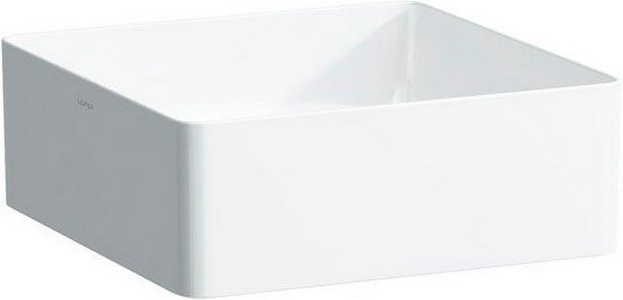 Раковина накладная на столешницу, квадрат 360х360хh130мм, без перелива и отв. д/смесит., крепёж в компл.,  Square ZZ Laufen Living 8.1143.3.000.112.1