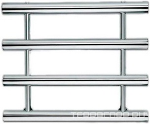 Полотенцесушитель 600хh500х160мм, подвод воды int.400мм, (цв.хром), краны, крепёж в компл., (ГВС, 6 bar),  Margaroli 1-442/4 ZZ