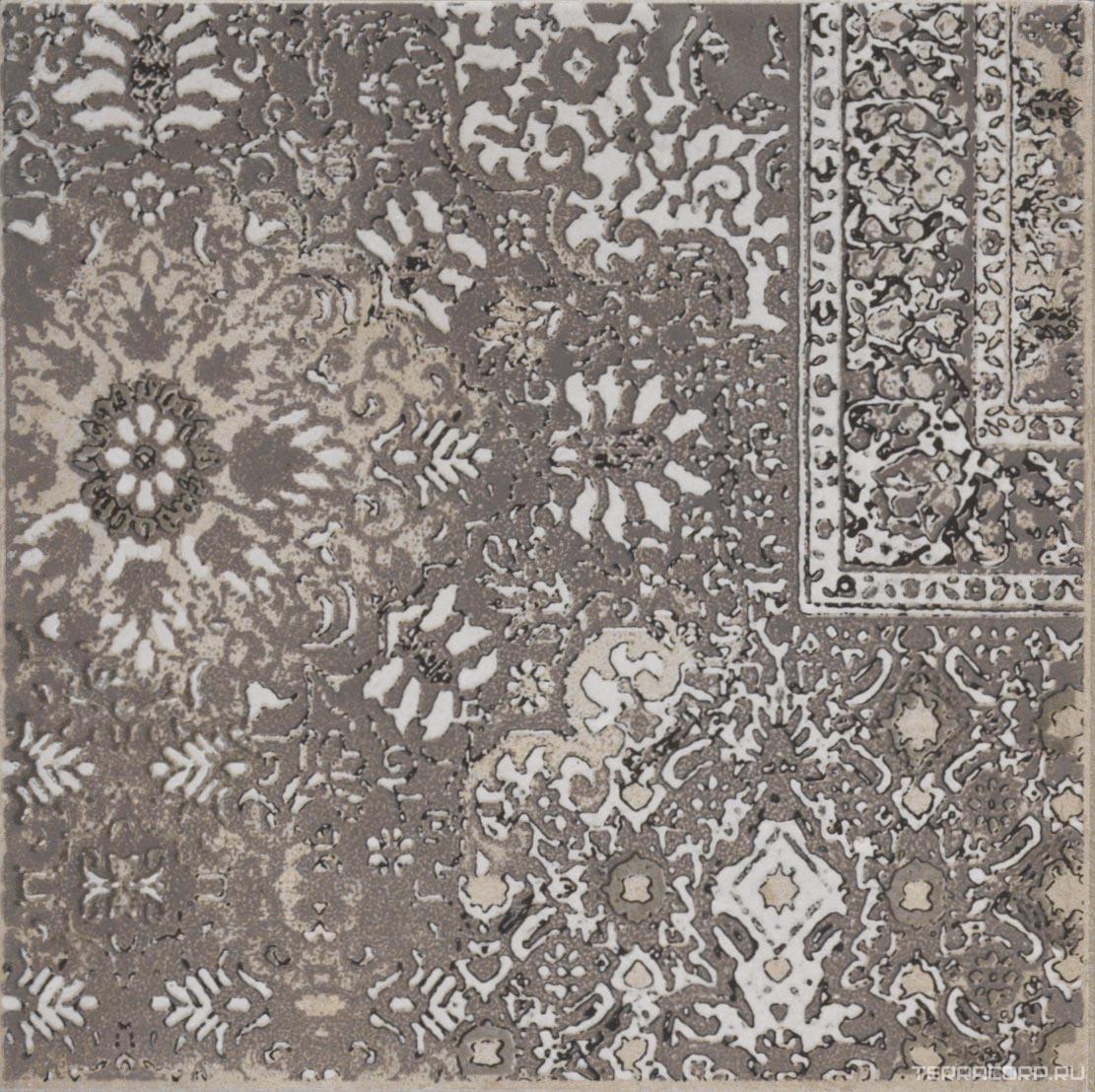 Керамогранит CIR Riabita Il Cotto Inserto Pattern Grey s/4 20x20 Серый, фото 2