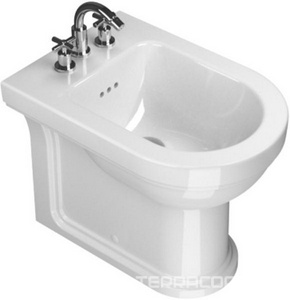 Биде напольное 53х36см, с 1 отв.д/смесителя, крепёж в компл.,  ZZ Catalano Canova Royal 1BICR00