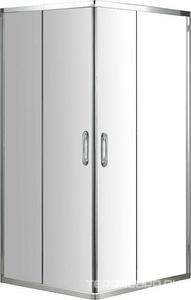 Душевое ограждение 90*90*195, квадратное, прозрачн.стекло, БЕЗ поддона, хром.профиль ZZ Azario Azario AZ-131 S A 90*90*195