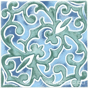 Керамическая плитка Kerama Marazzi Византия Декор  2255 l9.9х9.9 Комбинированный 