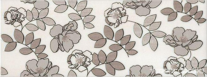 Декор Ньюпорт Цветы коричневый XX l15х40