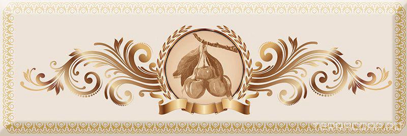 Керамическая плитка Absolut Keramika Monocolor 10x30 Decor Medallion Fruits 04 XX10x30 Комбинированный, фото 3