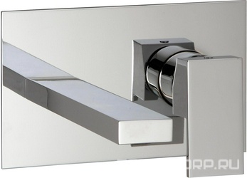 Смеситель для раковины, встраиваемый в стену, излив 200мм, (цв. хром) Q ZZ