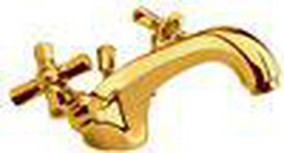 Смеситель для раковины, с д/к, (цв. латунь),  ZZ Nicolazzi Teide Four 1932 GB 45