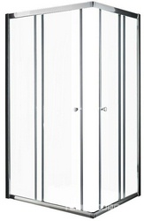 Душевой уголок 1200х900хh2000мм, прямоугольн., правый/левый, сдвиж.дверь с неподв. сегм., вход 575мм,(стекло текстур.Punto 6мм, фурн.цв.хром),Anime XX