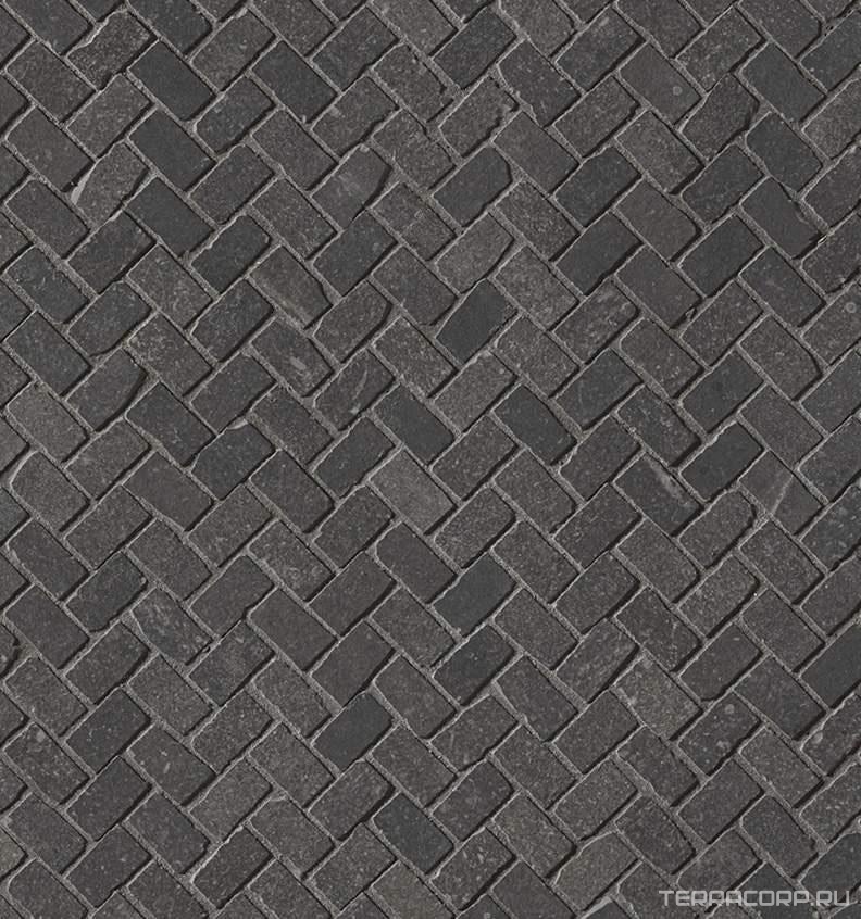 Мозаика FAP Ceramiche Maku Dark Gres Mosaico Spina Matt RT 30x30 Серый, фото 3