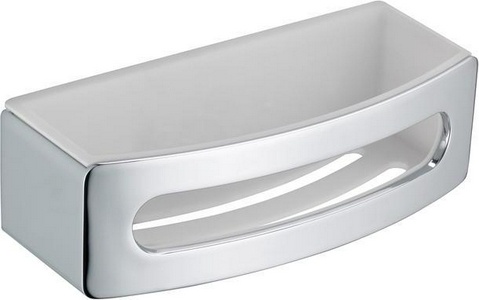 Полочка для ванны/душа прямоуг., с внутр. пластиковой вставкой, 239х105хh70мм, (цв.хром), Keuco Keuco Универсал 11658 010000