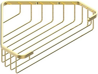 Полочка угловая, металл. решётка 200х200mm (цв. латунь (Luxbrass))  ZZ THG Versailles G14-D03-03626