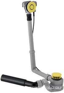 Слив-перелив для ванн, удлинённый, с кнопкой слива, поворотн. ручка и крышка сливного отверстия в компл. (цв. позолота) Geberit Uniflex XX Geberit Универсал 150.756.45.1