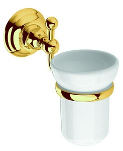 Стакан настенный (цв. золото/керамика),  ZZ Nicolazzi Classica 1488 GO