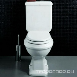 Сиденье для унитаза, с микролифтом, (полиэстр цв. белый, крепления цв. хром),  Simas Arcade AR006bi/cr