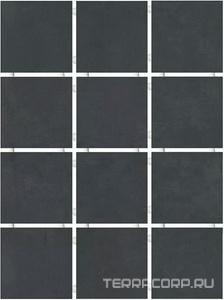 Керамогранит Kerama Marazzi Амальфи  черный 12 частей (полотно 29.8х39.8) KL 9.8х9.8 Черный 