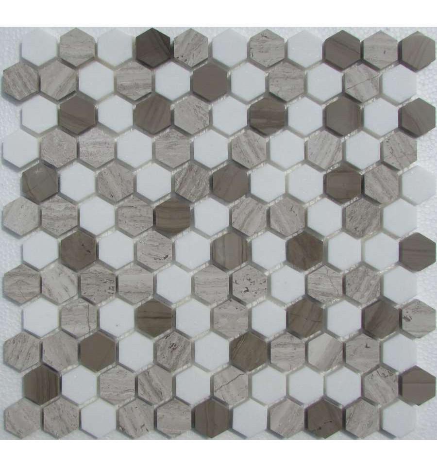 Мозаика Спектр-М Натуральный камень Мозаика из камня на сетке X21-004-P 29.5x28 Комбинированный, фото 3