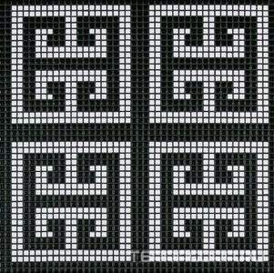 Мозаика Bisazza Декоративные панно Панно Key white (1кор.=1,55 кв.м) 32.2x32.2 Комбинированный 