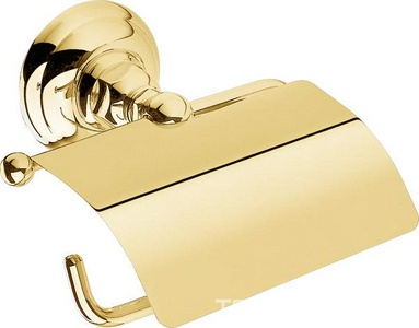 Держатель т/б, с крышкой, (цв.гальван.золото/swarovski),  ZZ Nicolazzi Classica 1492 GB 34