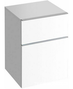 Шкаф подвесной 450хh600х477мм, 2 выдвижн. ящика, хром. ручка, цвет белый глянец (кроншт. в компл.) Icon ZZ Geberit iCon 840045000