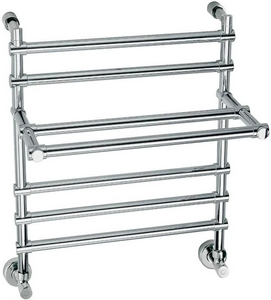 Полотенцесушитель с полочкой Art.452/5/500CR (цв. хром) 628х500мм (ГВС), Margaroli ZZ Margaroli Sole 452/5/500CR