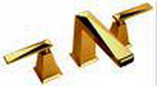 Смеситель для раковины на 3 отв., с д/к, ручки Vincent, (цв.гальван.золото), Nicolazzi ZZ Nicolazzi Margherita-Vincent 1008 GB 28