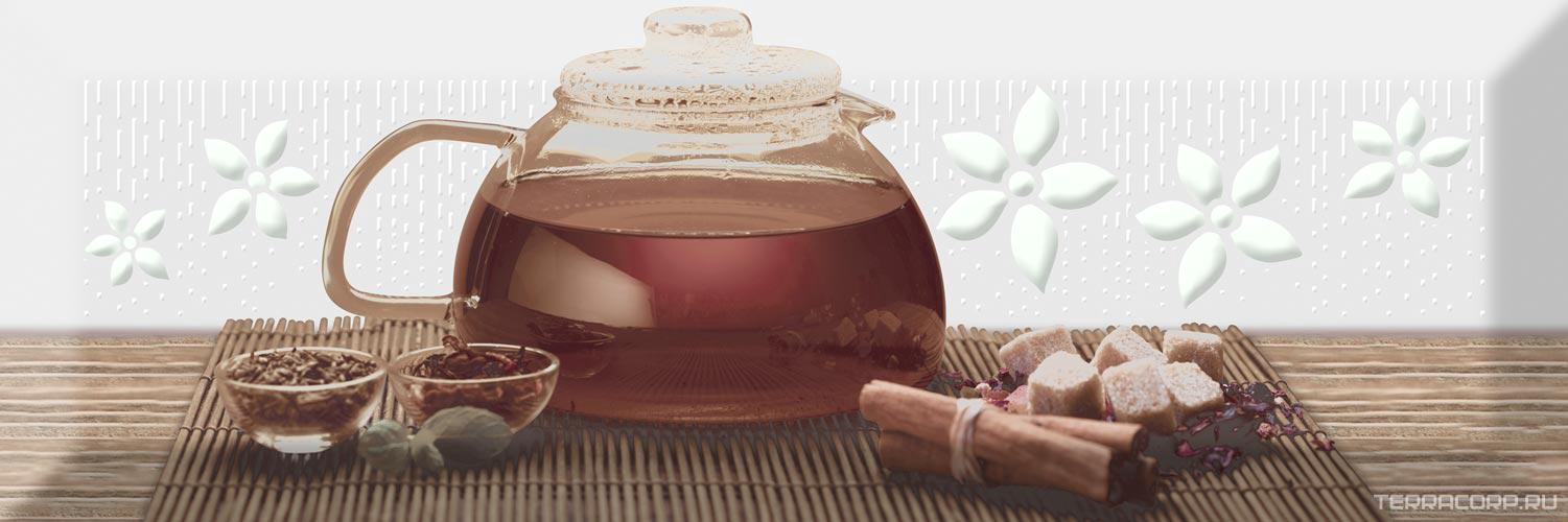 Керамическая плитка Absolut Keramika Monocolor 10x30 Decor Tea 02 B Fosker 10x30 Комбинированный, фото 3
