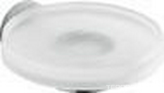 Мыльница настенная стекл. (стекло мат., держатель цв.хром)  ZZ Colombo Nordic B5201