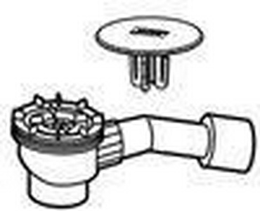 Оборудование для cлива  душ. поддона, крышка цв.золото, до 0,8л/сек,,  ZZ Huppe Huppe EasyStep 215481R89