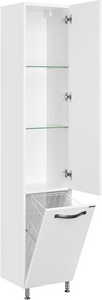 Шкаф-колонна  80М подвесная 340*1710*316, цвет белый глянец ZZ Aquaton Ария 1A124403AA010