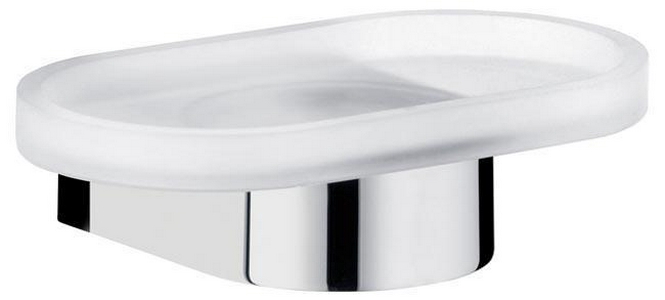 Мыльница настенная (стекло мат, держатель цв.хром)  ZZ Keuco Edition 300 30055 019000