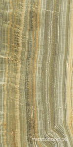 Керамогранит Ariostea Ultra Onici Green Onyx Vein Cut Lucidato (Shiny)  6 мм 150x300 Зеленый 